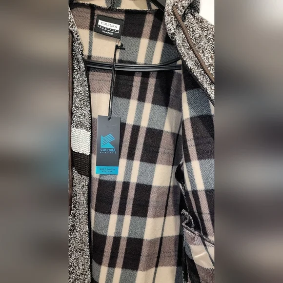 Men's Brown and Cream Striped Sweater